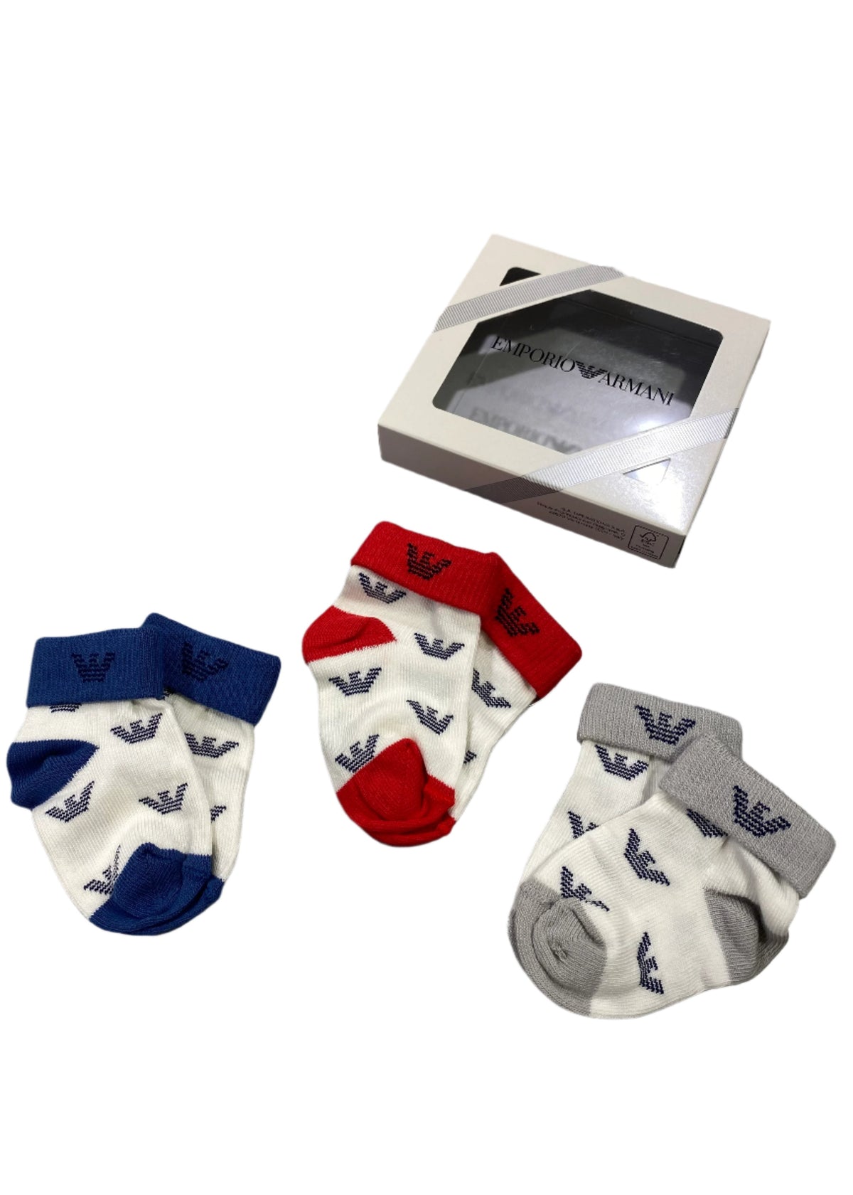 Blue Red Gray Newborn Baby Socks