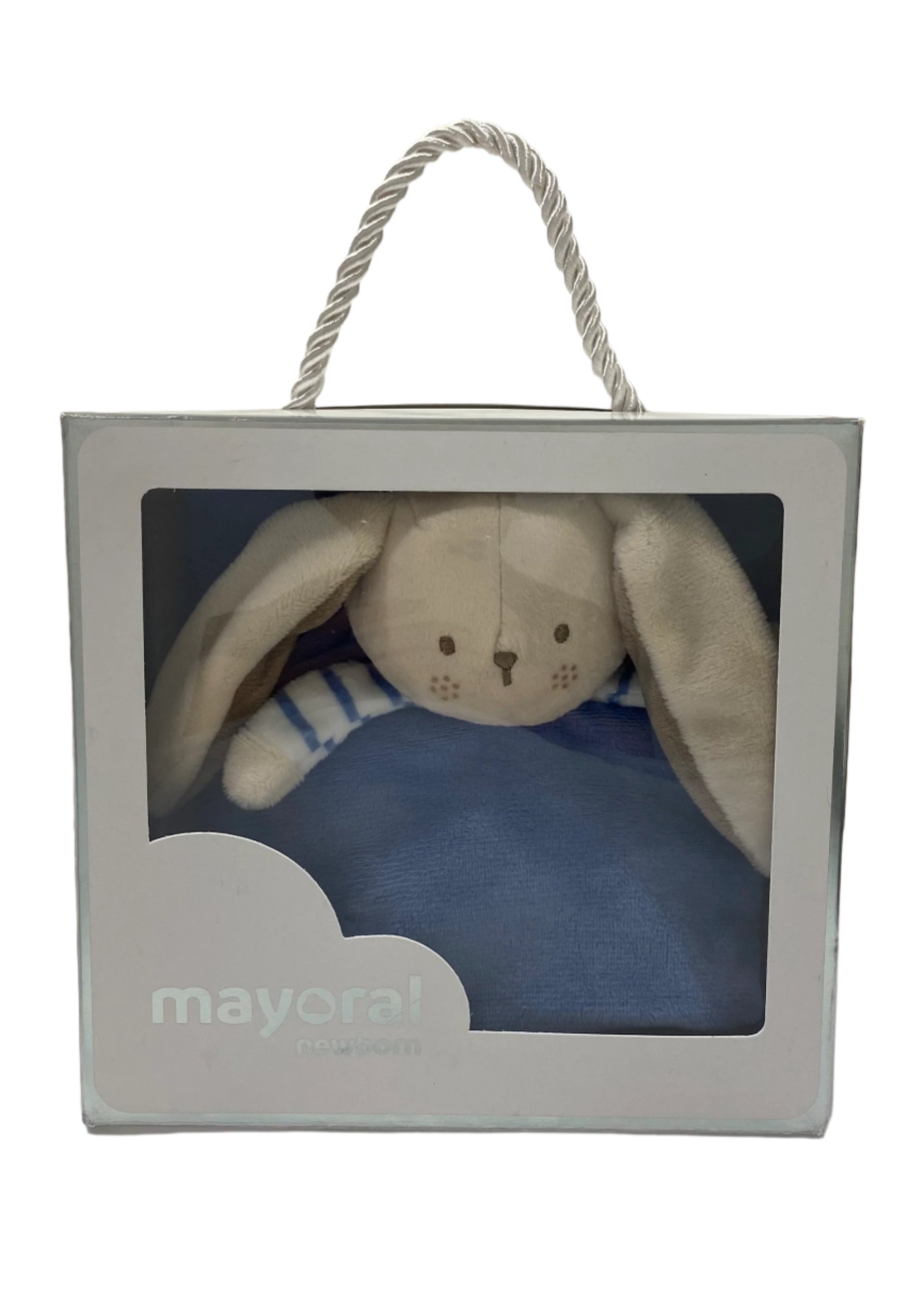 Baby Boy Rabbit Head Doudou Comforter With Gift Box