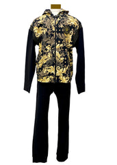 Black Gold Young Versace Black and Gold Tracksuit Tracksuit