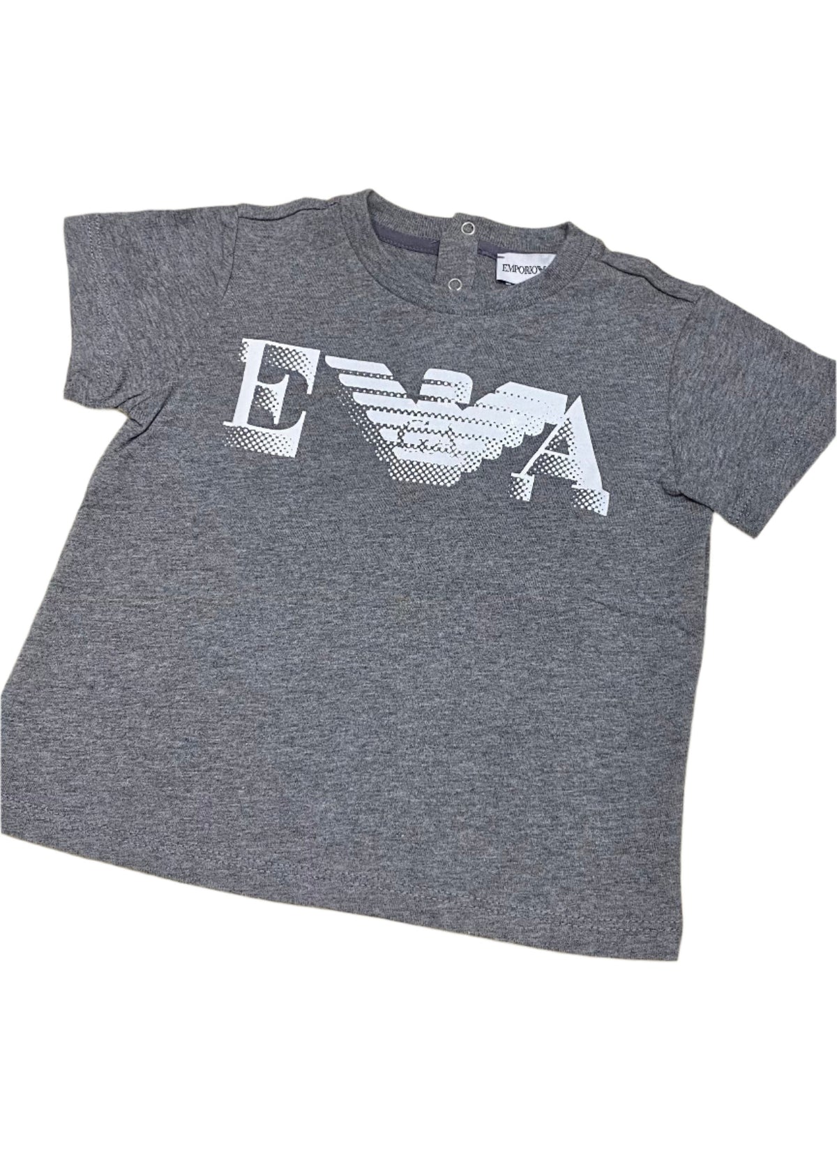 'EA' Eagle Logo Cotton T-Shirt