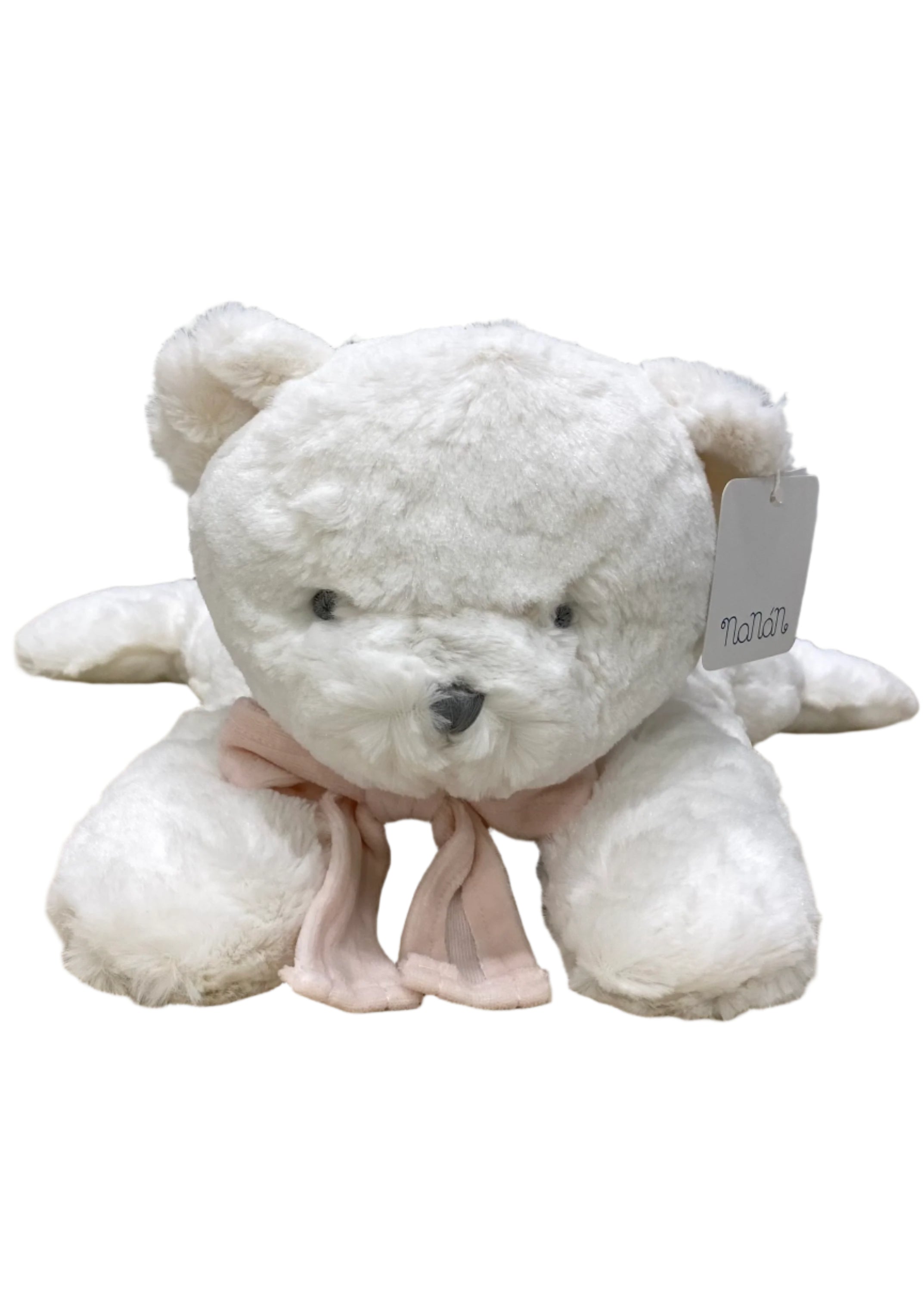 White Pink Batuffolo Plush Toy