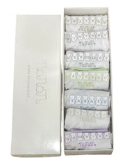 White Multi Embroidered Set of 7 Placemat