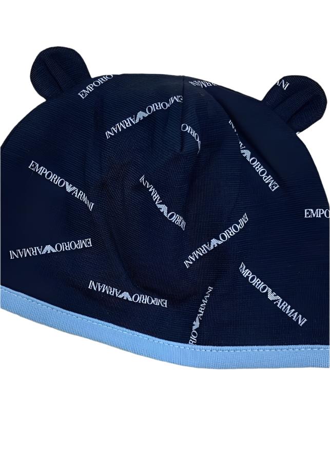 AOP 'Emporio Armani' Beanie Hat