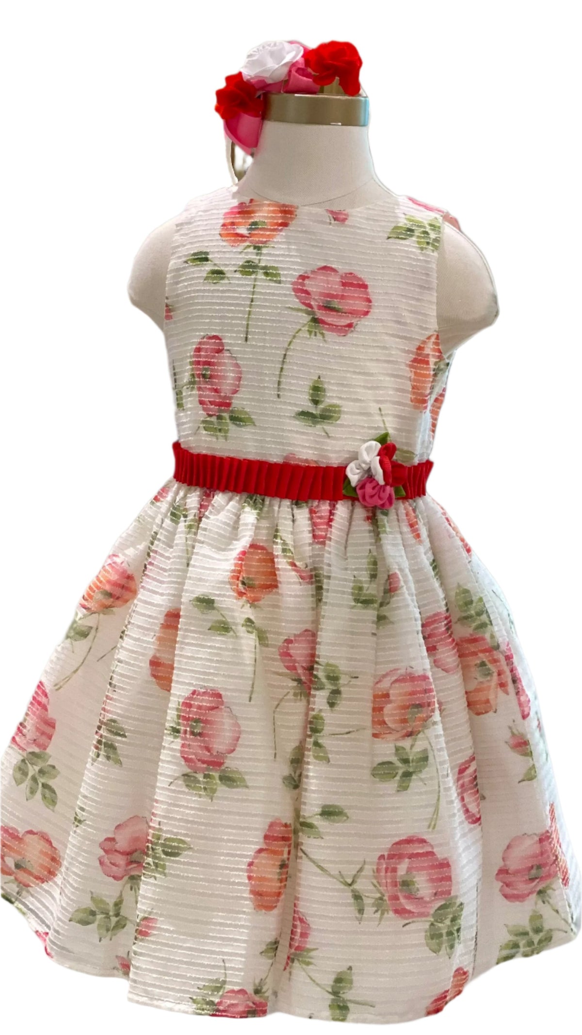 Rose Print Dress Set