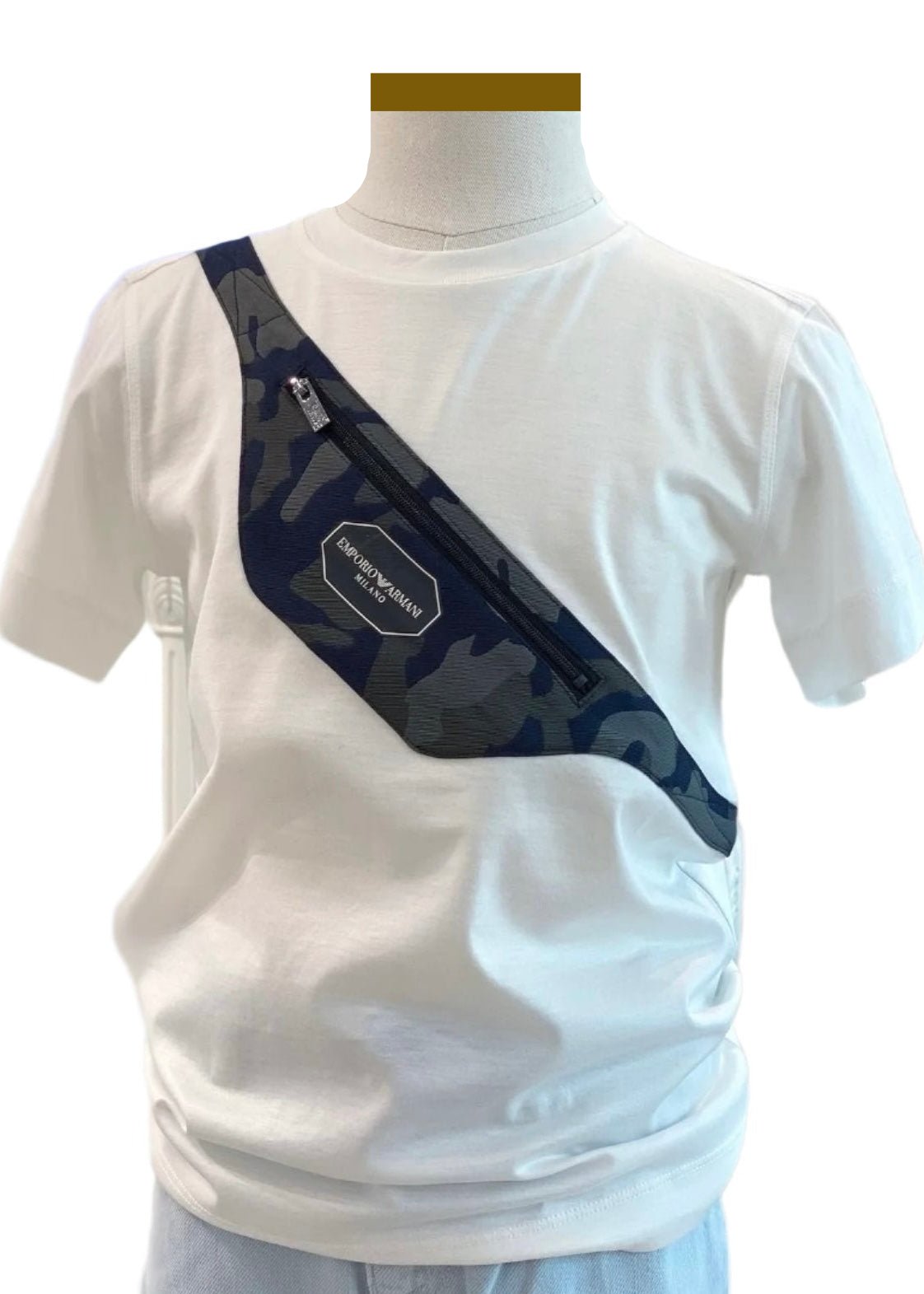 'EA' Built-in Cross Body Bag T-Shirt