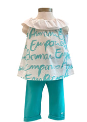 Bertha Collar Sleeveless Top and Leggings Set