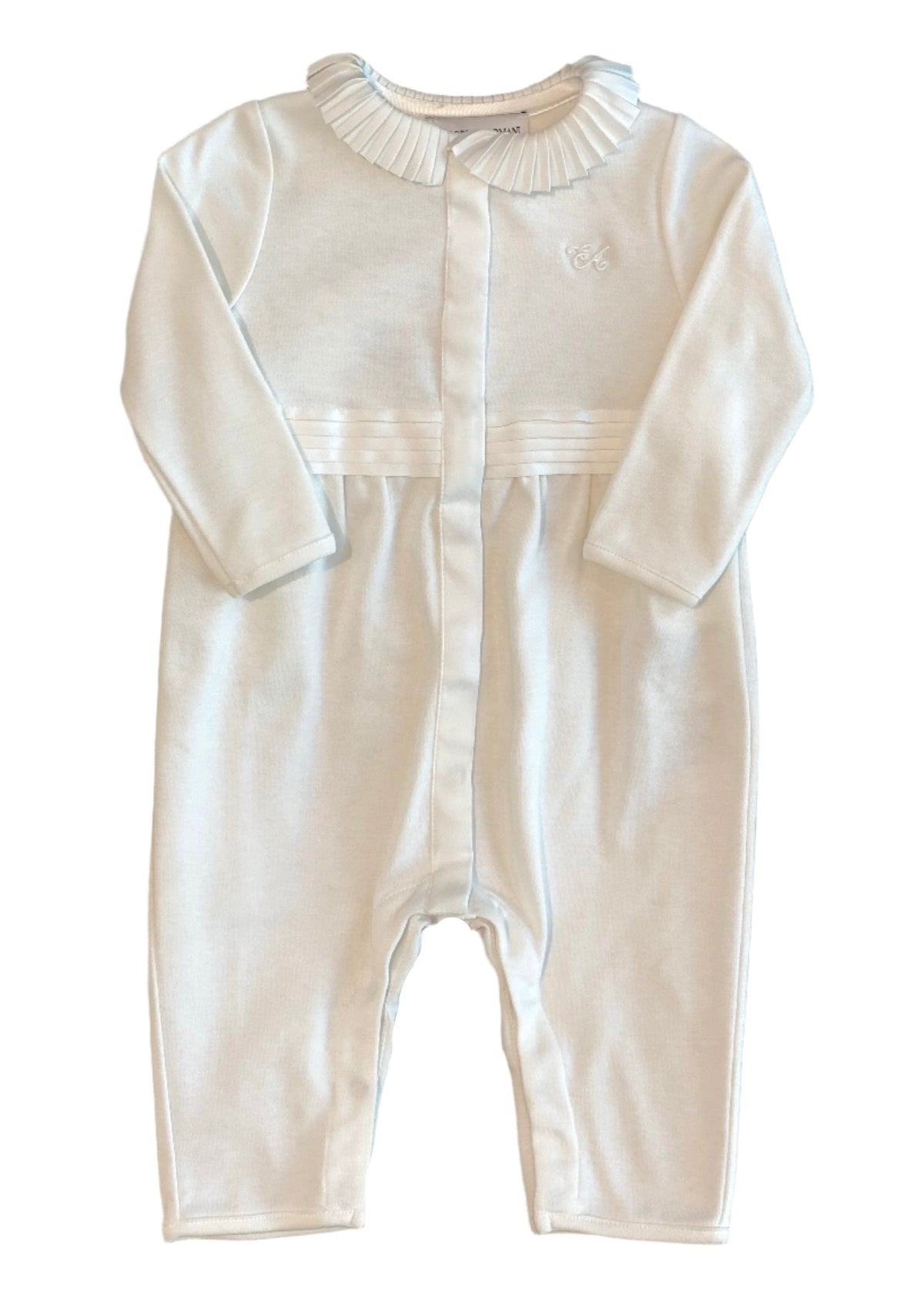 Silk Pleat Romper Suit
