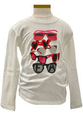 Layered Sunglass Design Long Sleeve T-Shirt