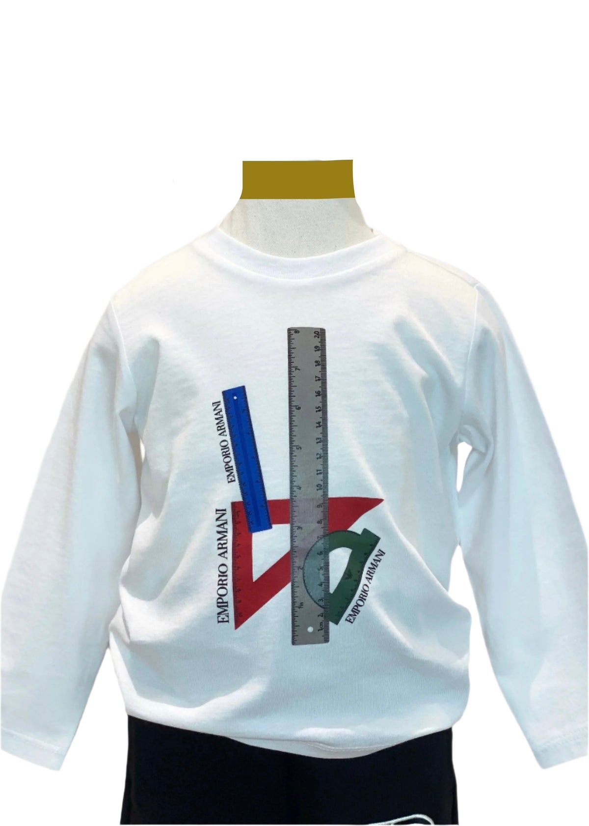 Rulers Print Long Sleeve T-Shirt