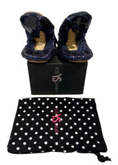 Navy Blue Sapphire/Indigo Ballerina Shoes