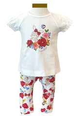 'Beautiful' Flower Garden Top and Leggings Set