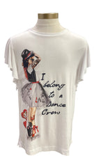 White Black Red Crew Abigail Set Leggings Set