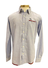 Blue Red Shirt With Chest Pocket Shirt