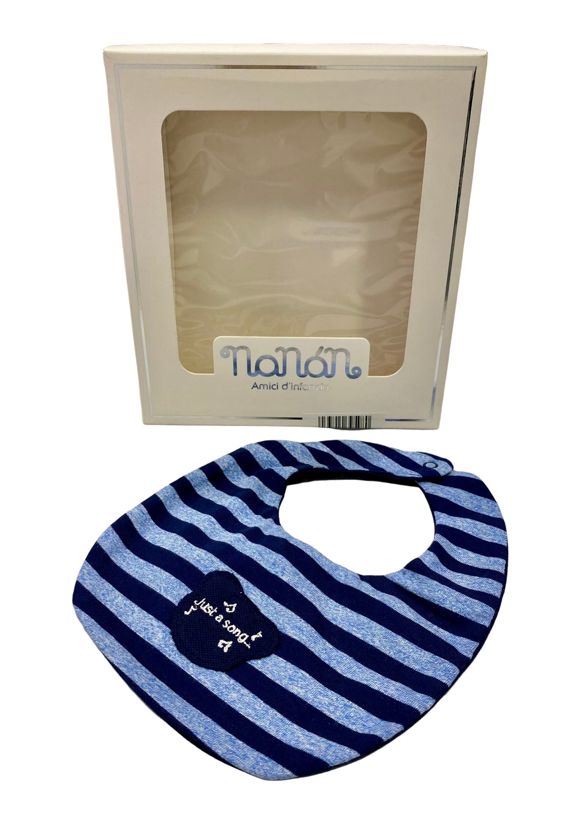 'Just a Song' Embroidered Bib