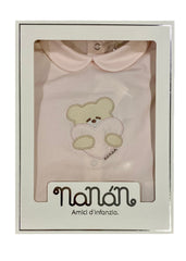 Pink Teddy Bear 2 Pc Romper