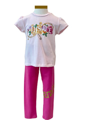 Versace Chain Rose Top and Leggings Set