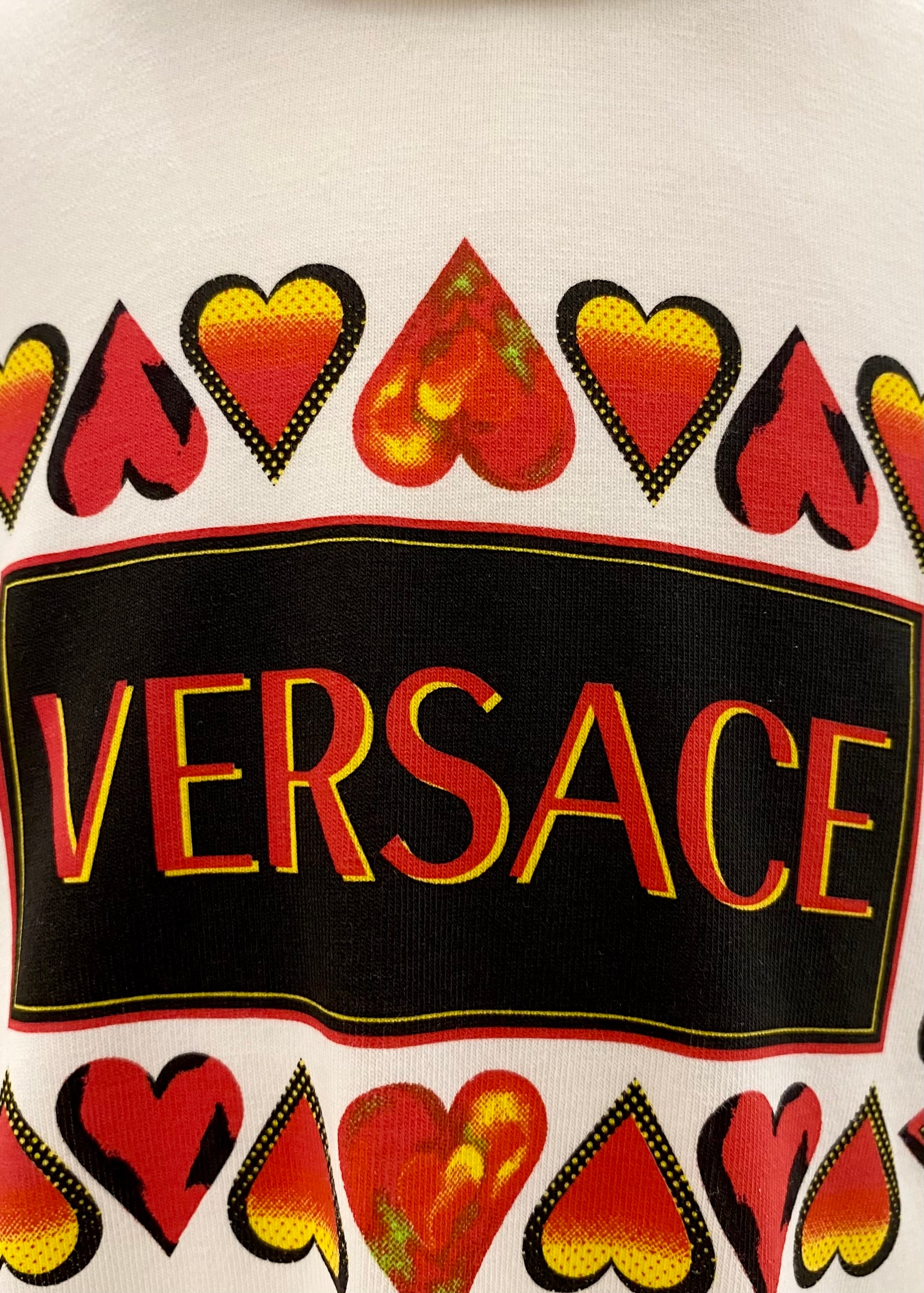 Versace Hearts Print Dress