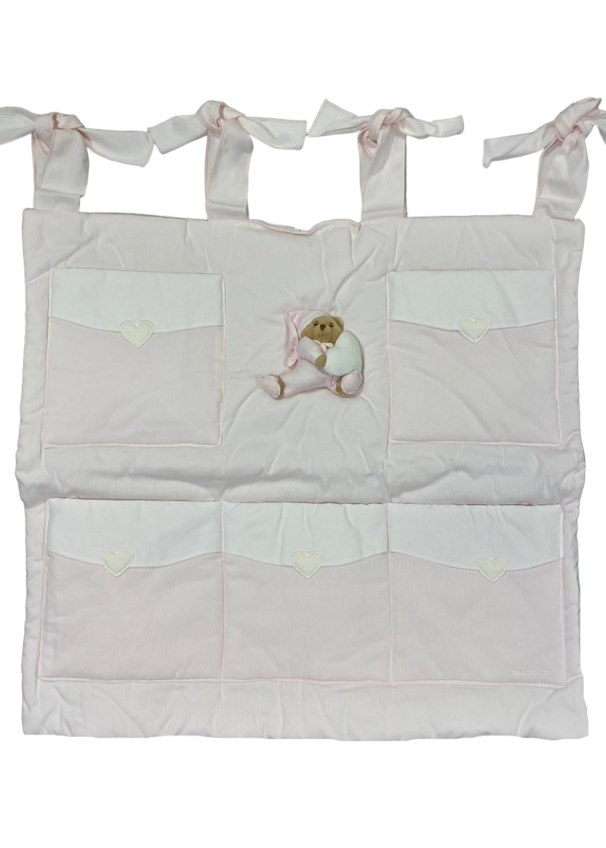 Nanan Pink Bear Toy Hanging Cloth Storage