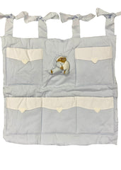 Light Blue White Beige Hanging Cloth Storage