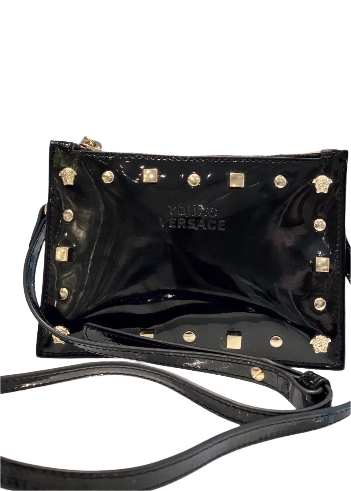 Medusa Stud Clutch Handbag