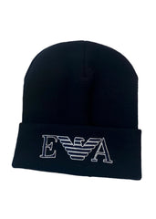 Knitted Beanie Hat with 'EA' Logo Boy