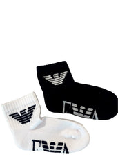 Embroidered 'EA' Eagle Logo Junior Socks