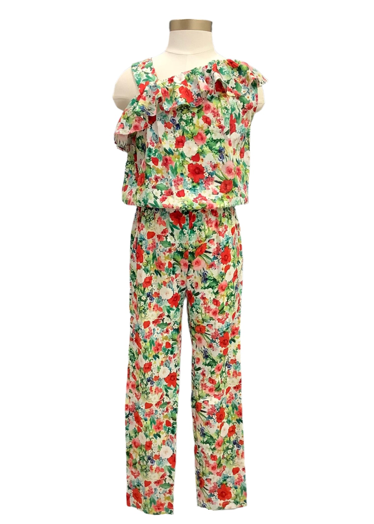 All-Over Floral Print Jumpsuit