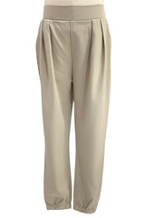 Beige Pleated Pants