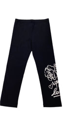 White Black Red Crew Abigail Set Leggings Set