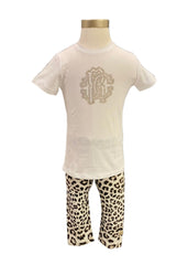 'RC' Gold Stud Top and Leggings Set