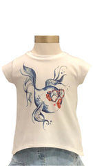 White Blue Res Guizza Akemi Set Skirt Set