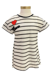 White Black Red Tosta Air Cool Blouse