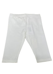 White Creamy White Qurater Leggings