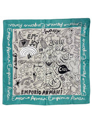 Green Armani Foulard Scarves