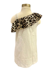 One Strap Wild Animal Design Dress