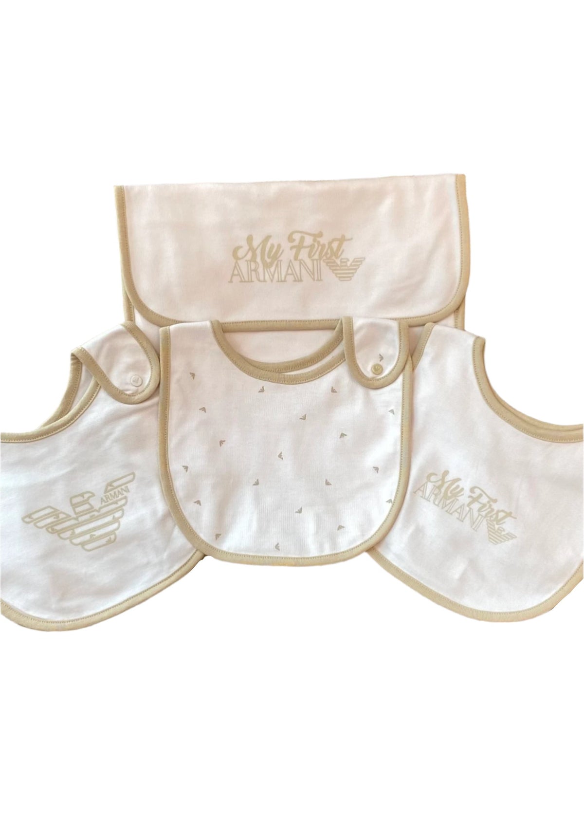 'My First Armani' Bib Set