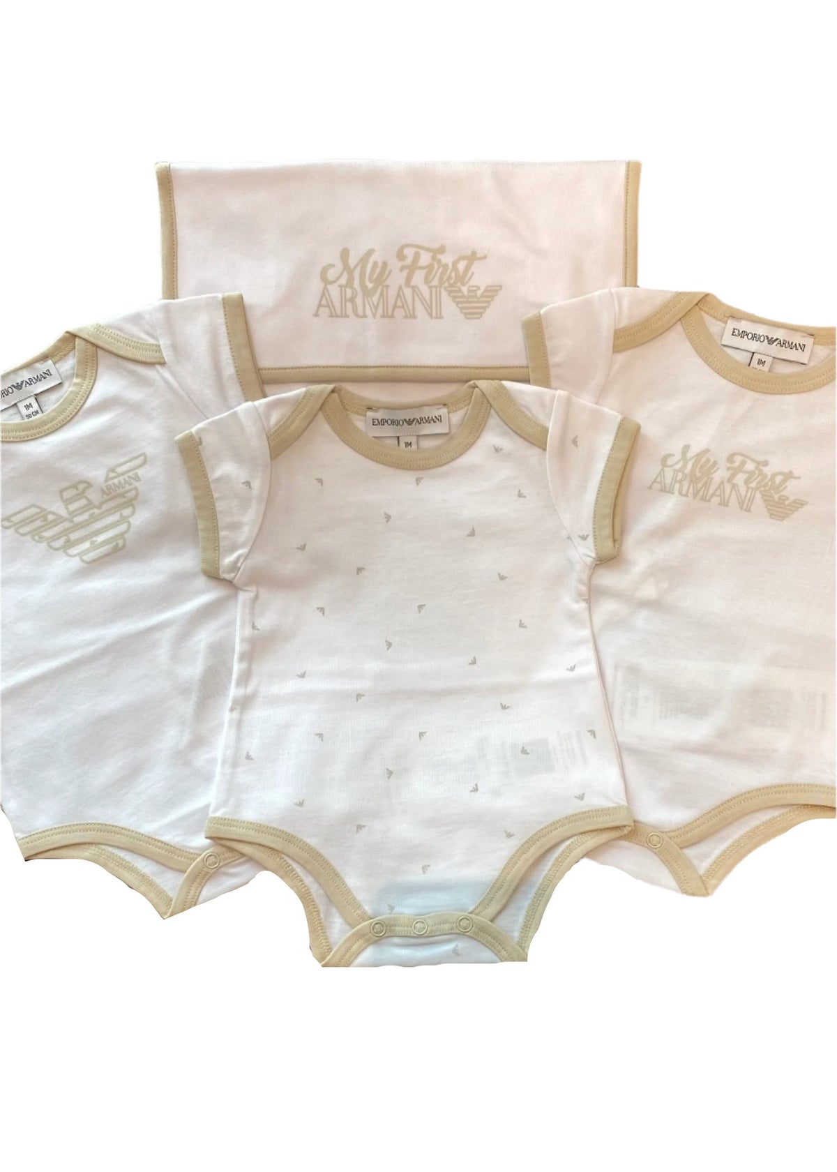 'My First Armani' Bodysuit Gift Set