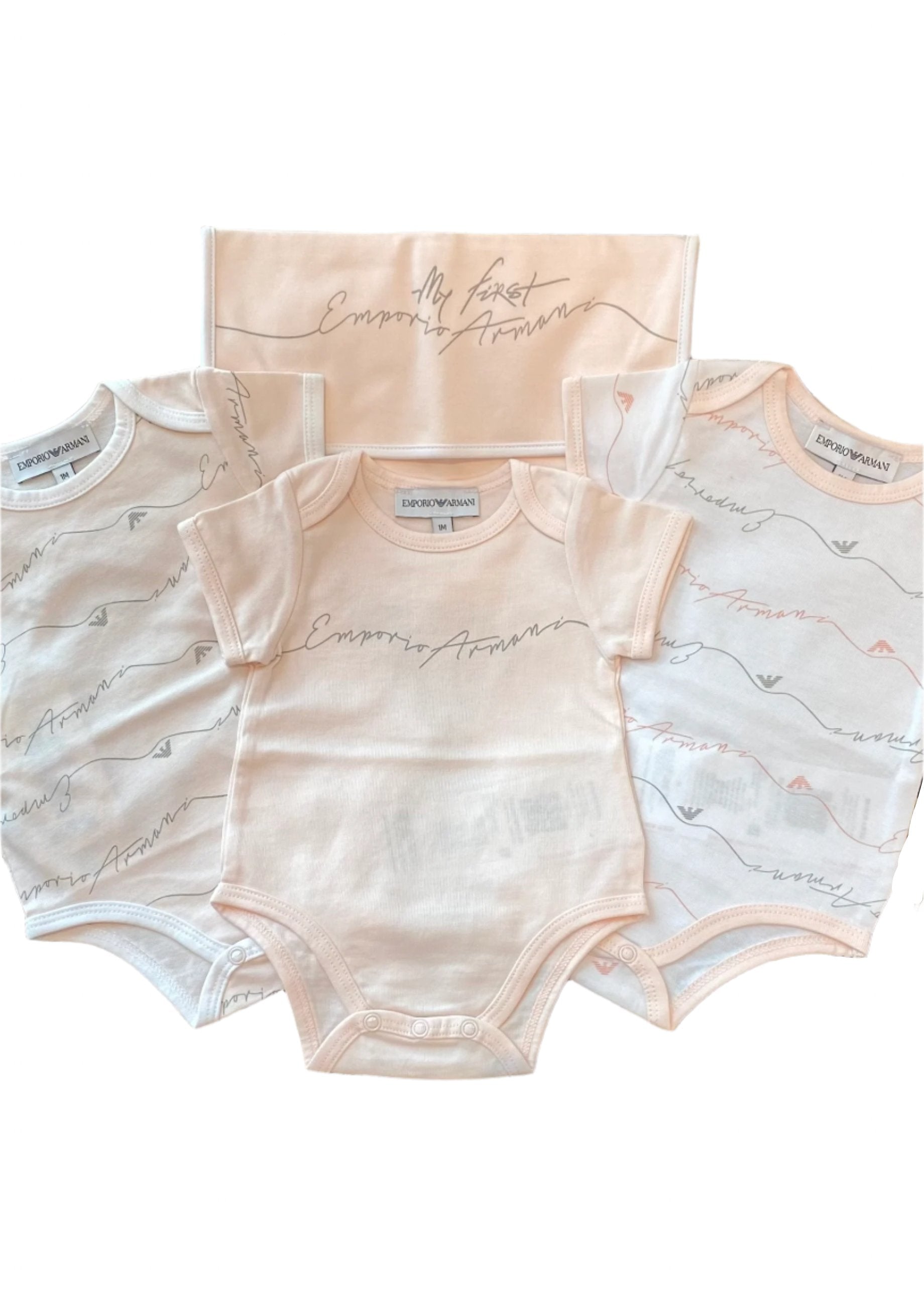 'My First Emporio Armani' Signature Bodysuit Gift Set