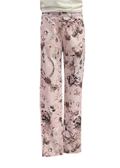 Pink Black Pink Forest Print Trousers