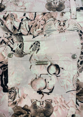 Pink Black Pink Forest Print Trousers