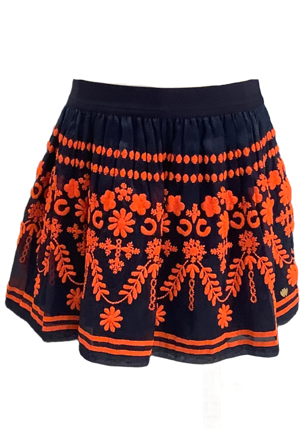 Embroidered Organza Skirt