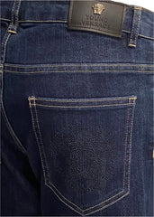 Blue Black Young Versace Blue Denim Jeans