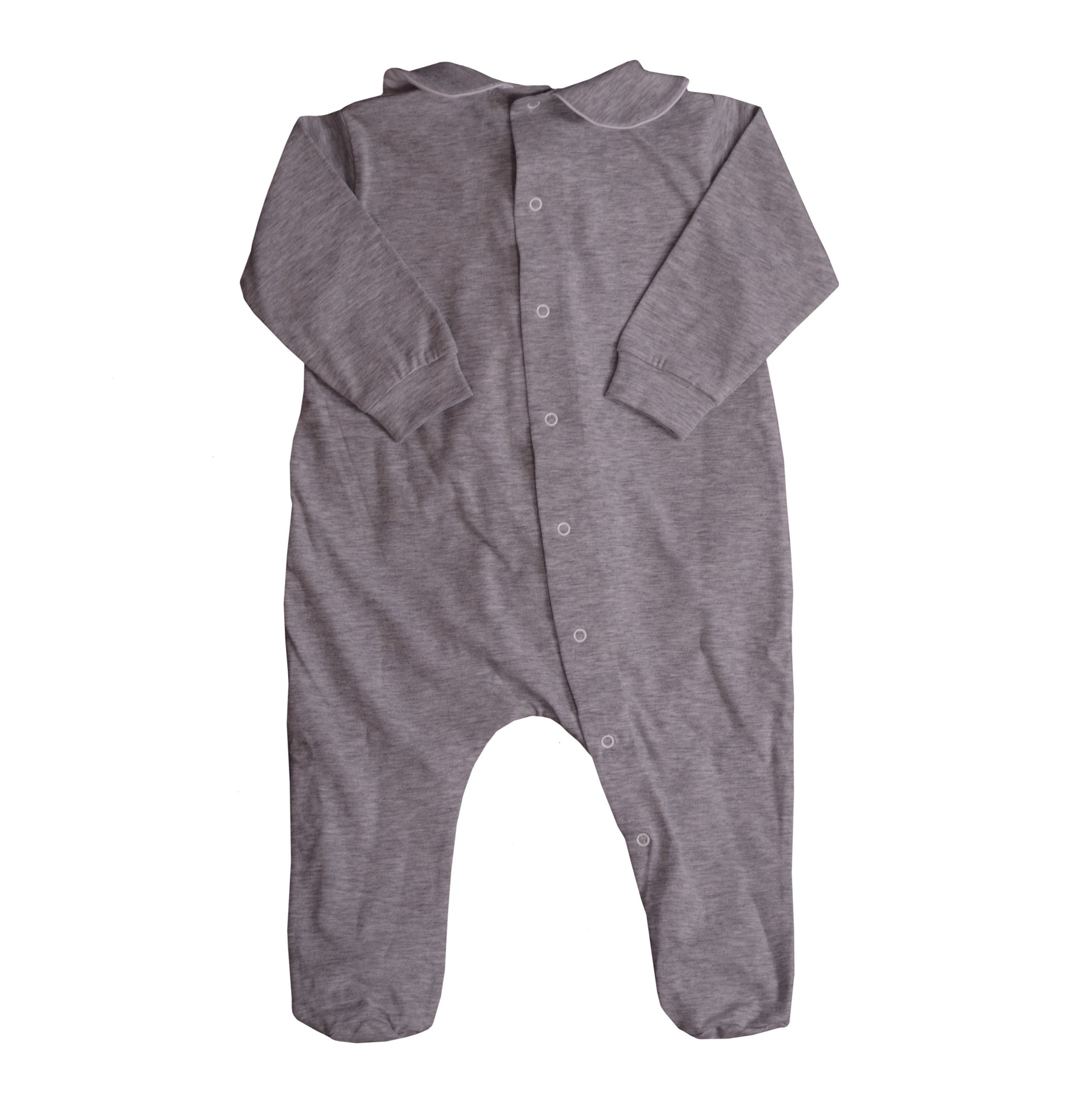 Gray White Group of Flowers forming Heart Babygrow 3