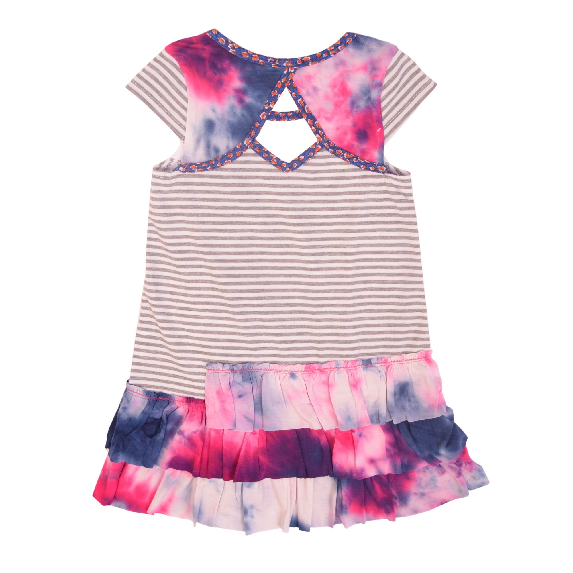 Multi Bird, Flowers Embroidered Dress 3