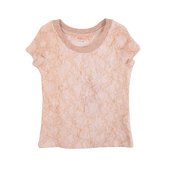 Ivory Gold Ivory Flowers Short Sleeve T-Shirt 1