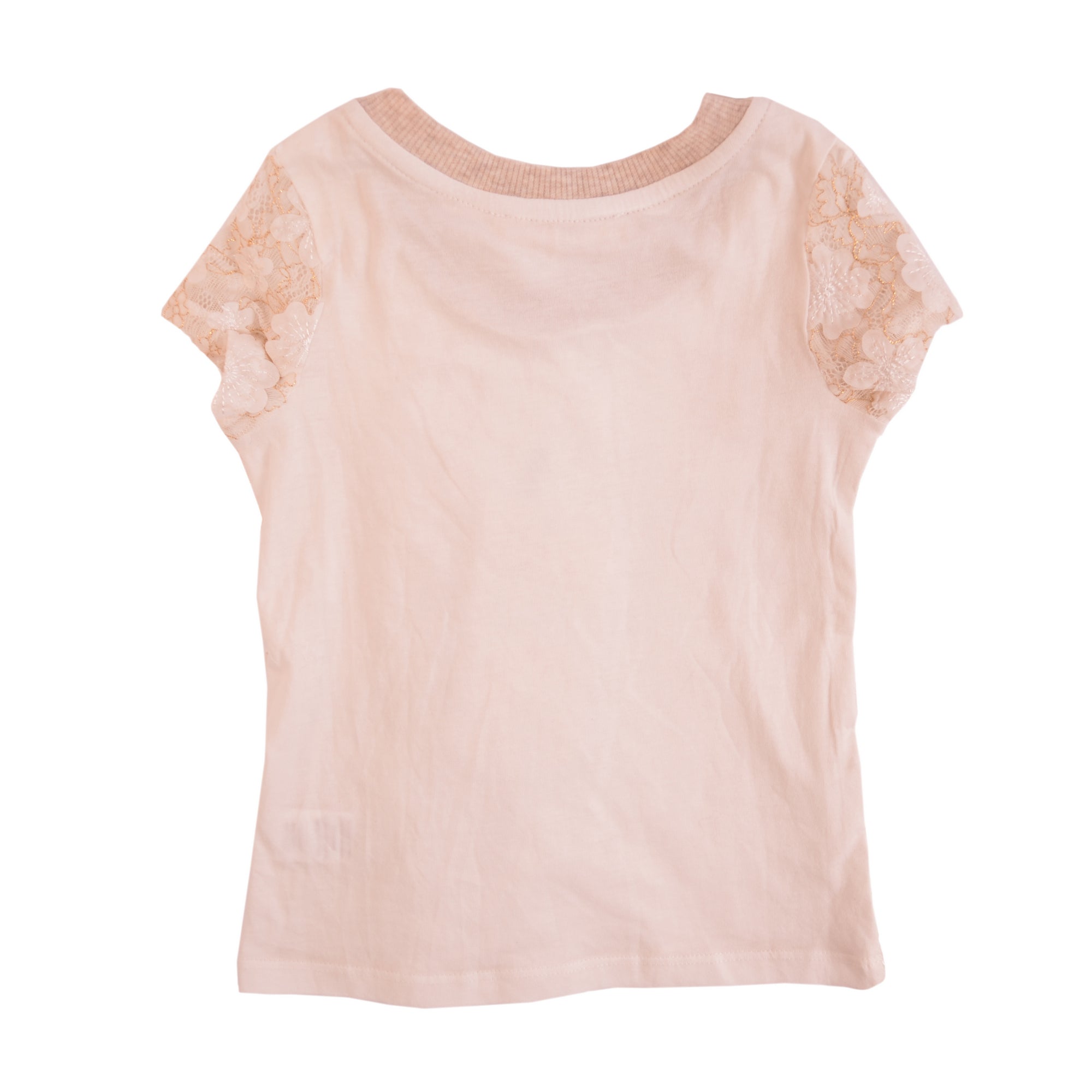 Ivory Gold Ivory Flowers Short Sleeve T-Shirt 3