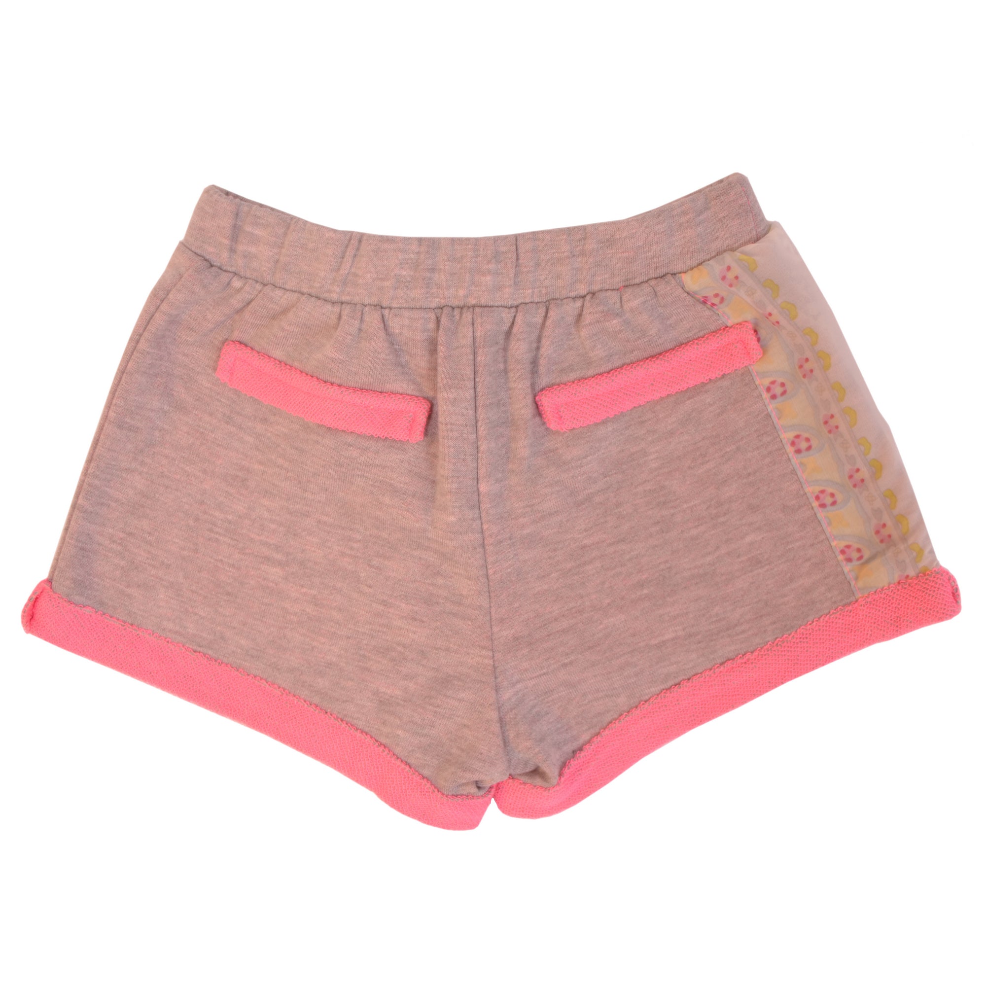 Multi Pink Grey short with lace ribbon Shorts 3