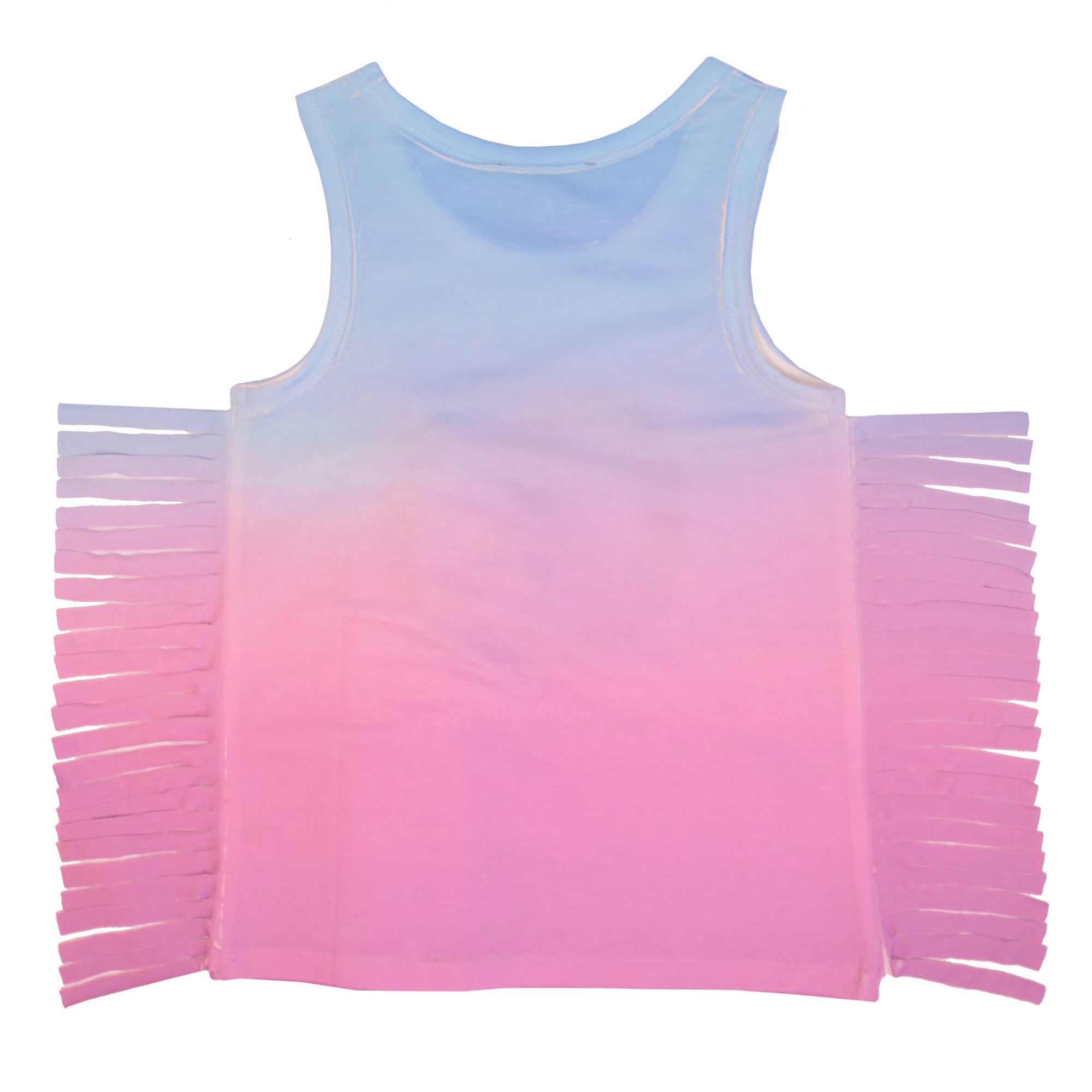 Multi Two-colored top with streamer detail Sleeveless T-Shirt 3