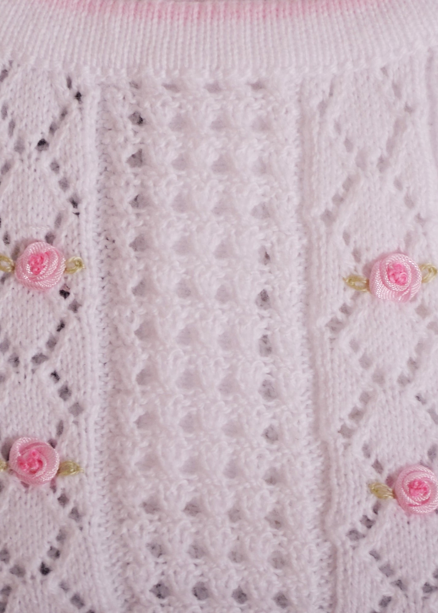 White Soft Knitted Baby Gowns Baby Gown 2