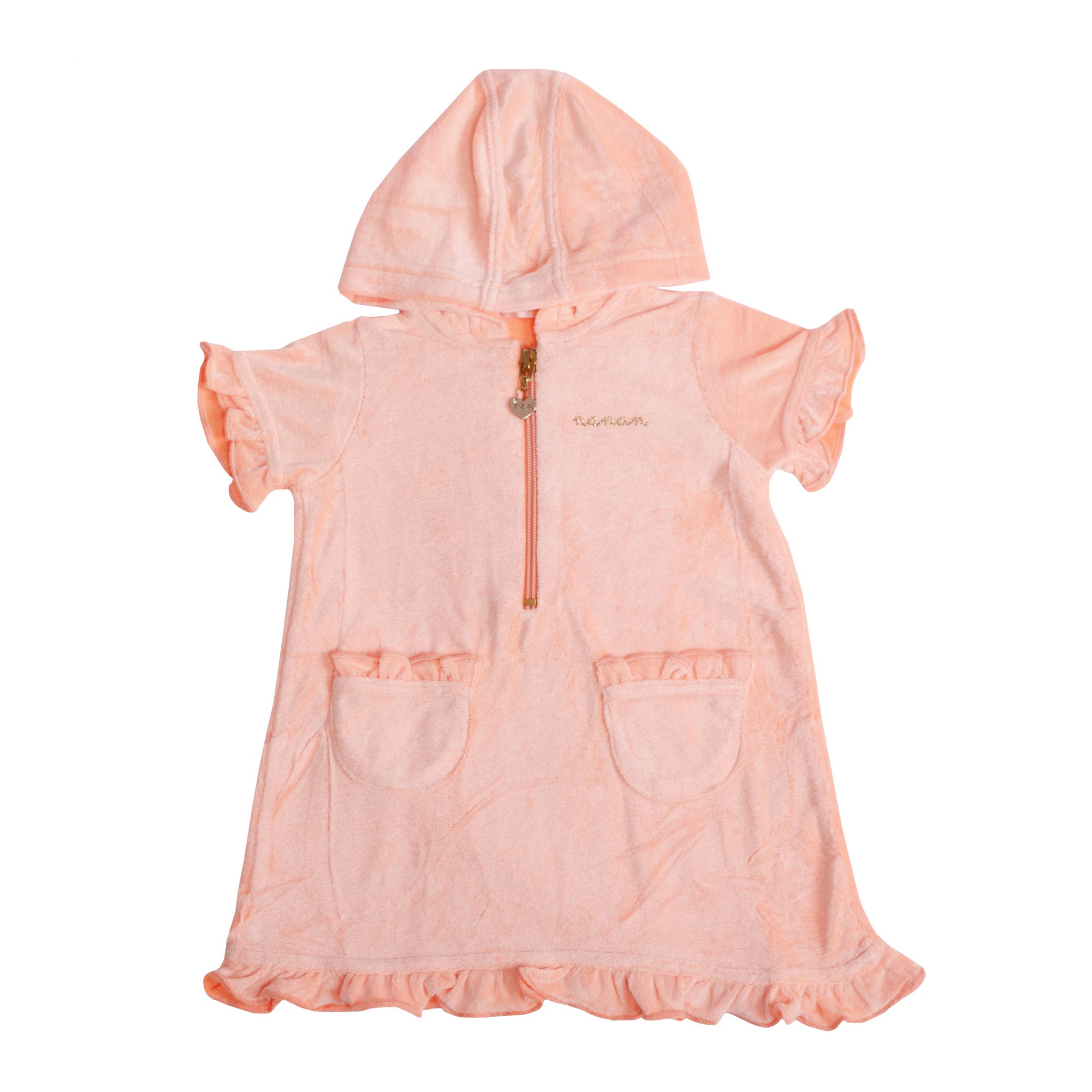 Orange Soft Tangerine Hoodie Dress Dress 1